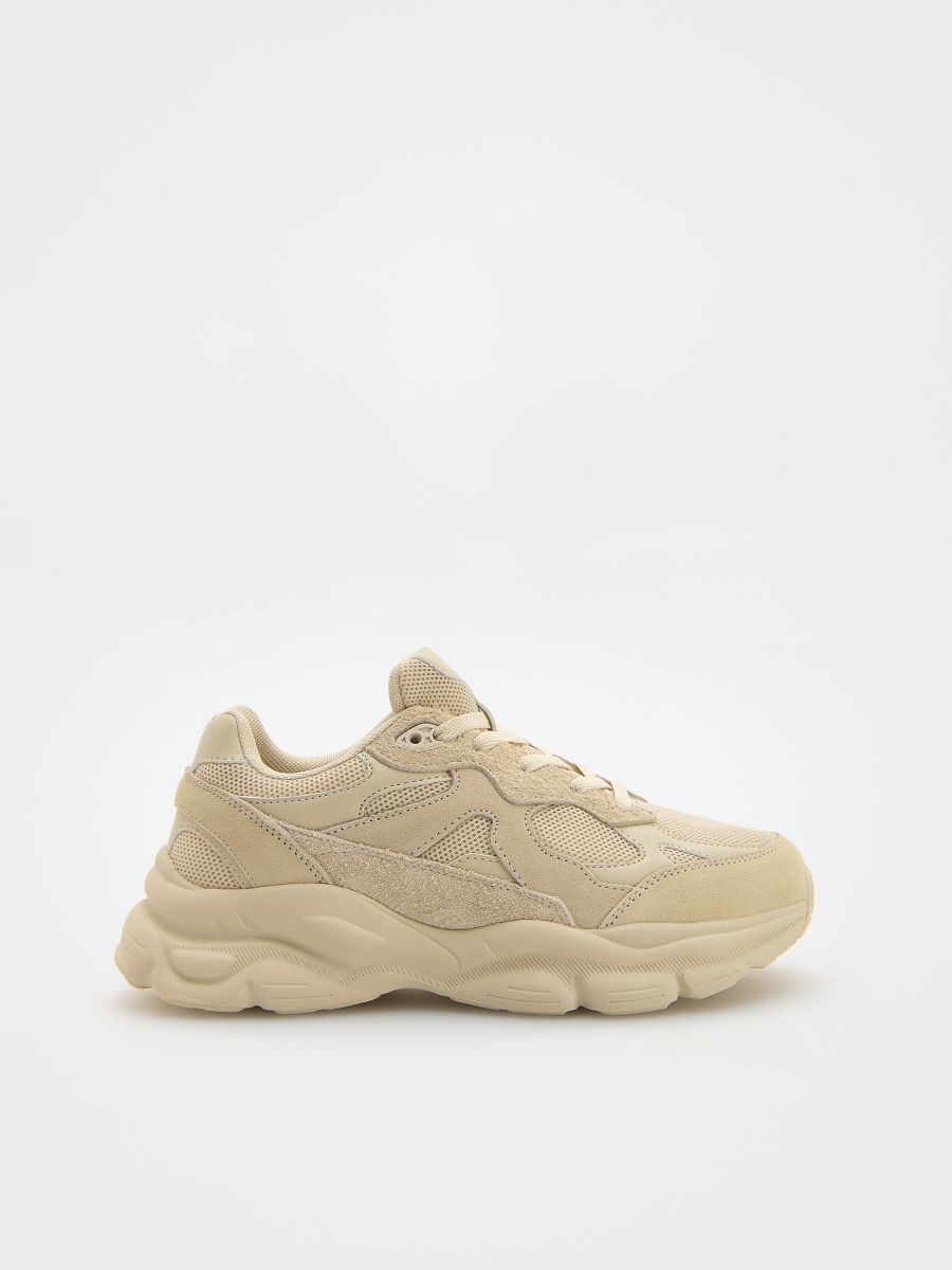 LADIES` SNEAKERS - Beige - RESERVED