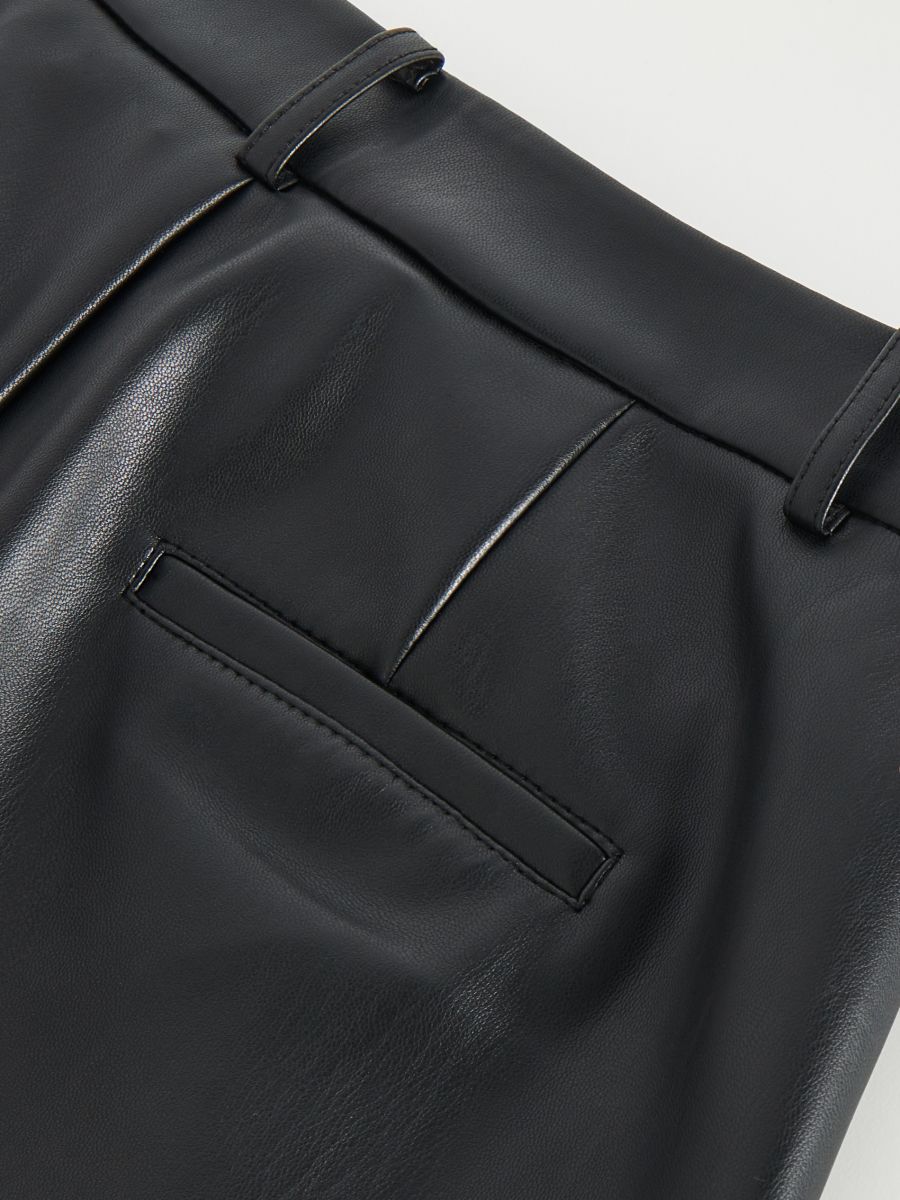 Faux leather trousers COLOUR black - RESERVED - 1404H-99X