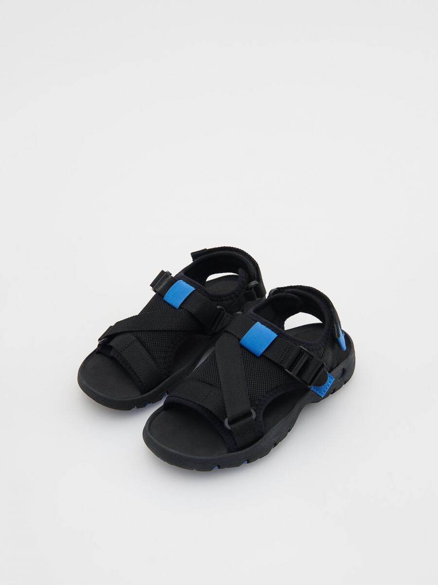 SANDALS WITH VELCRO FASTENING - black - RESERVED - 2