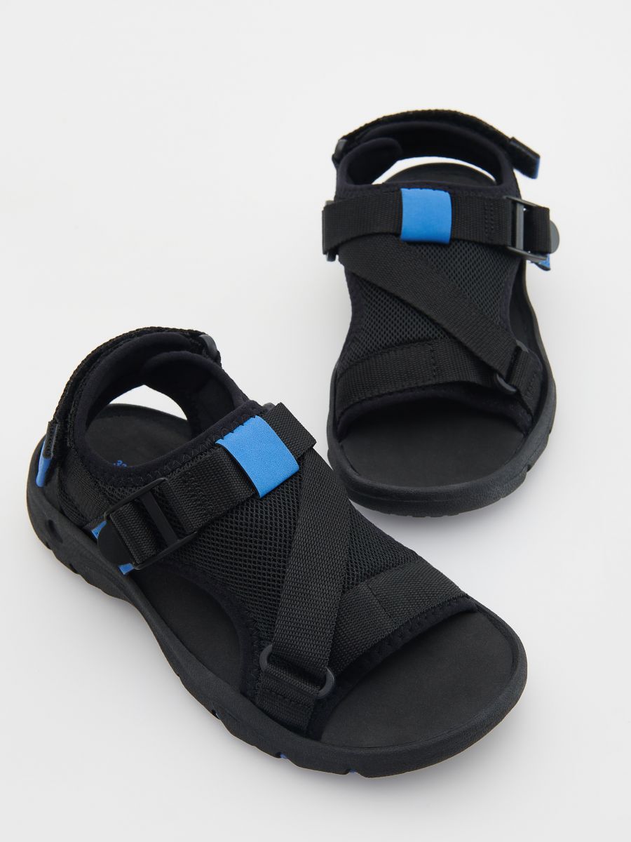 SANDALS WITH VELCRO FASTENING - black - RESERVED - 3