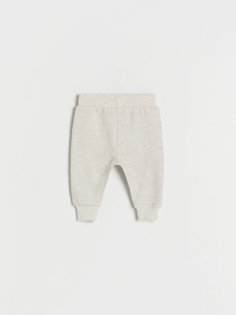 Sweatpants with patch - cream - RESERVED - 2