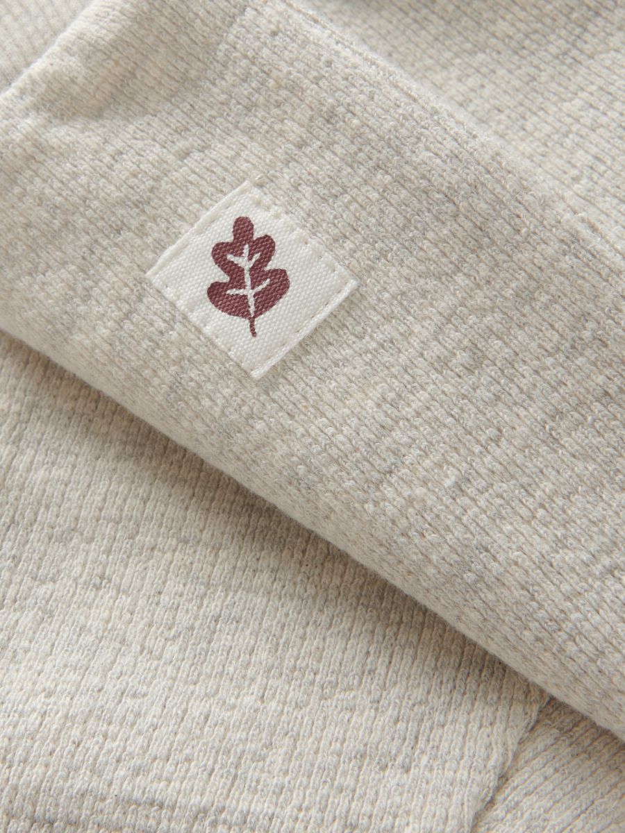 Sweatpants with patch - cream - RESERVED - 3