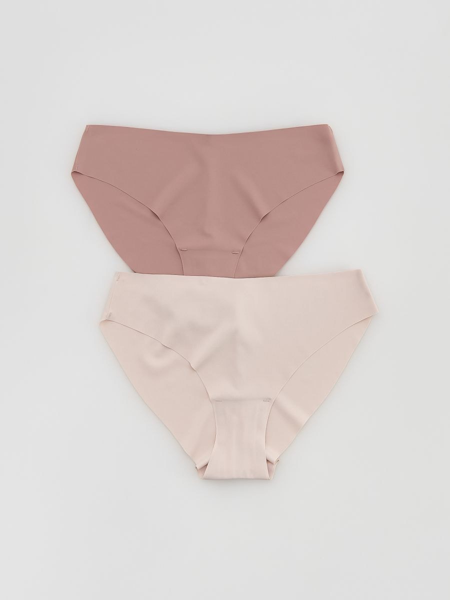 Nahtlose Bikini-Slips 2er-Pack - kaffee - RESERVED