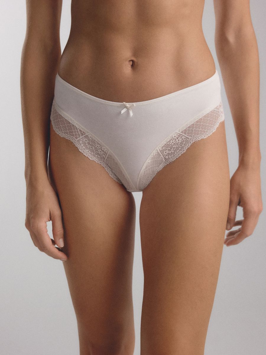 LADIES` BRIEFS MULTI - beige - RESERVED