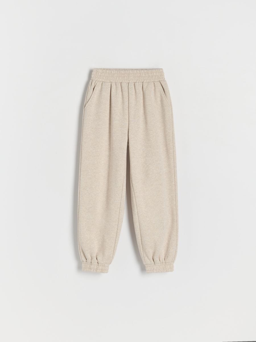 GIRLS` TROUSERS - beige - RESERVED