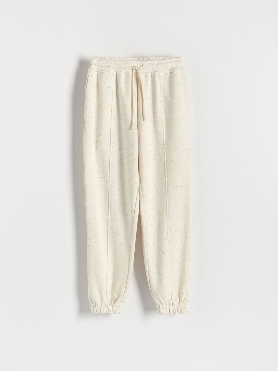 Joggers with stitching - nude - RESERVED - 3
