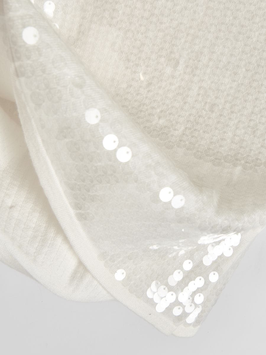 Sequin top - nude - RESERVED - 7