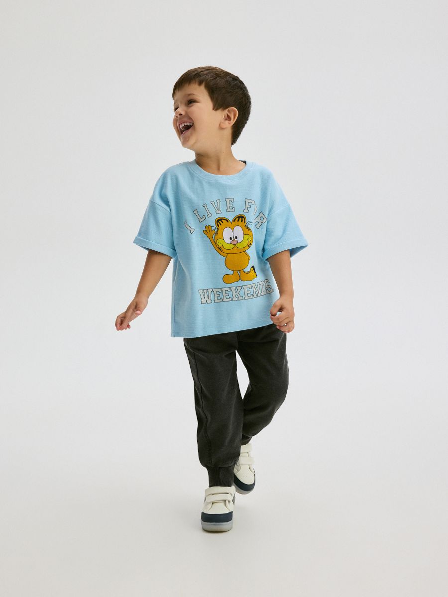 Garfield oversized T-shirt - pale blue - RESERVED