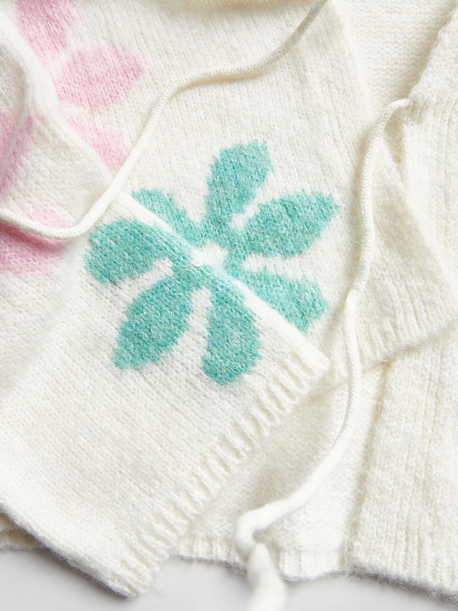 LADIES` SWEATER - кремаста - RESERVED - 6