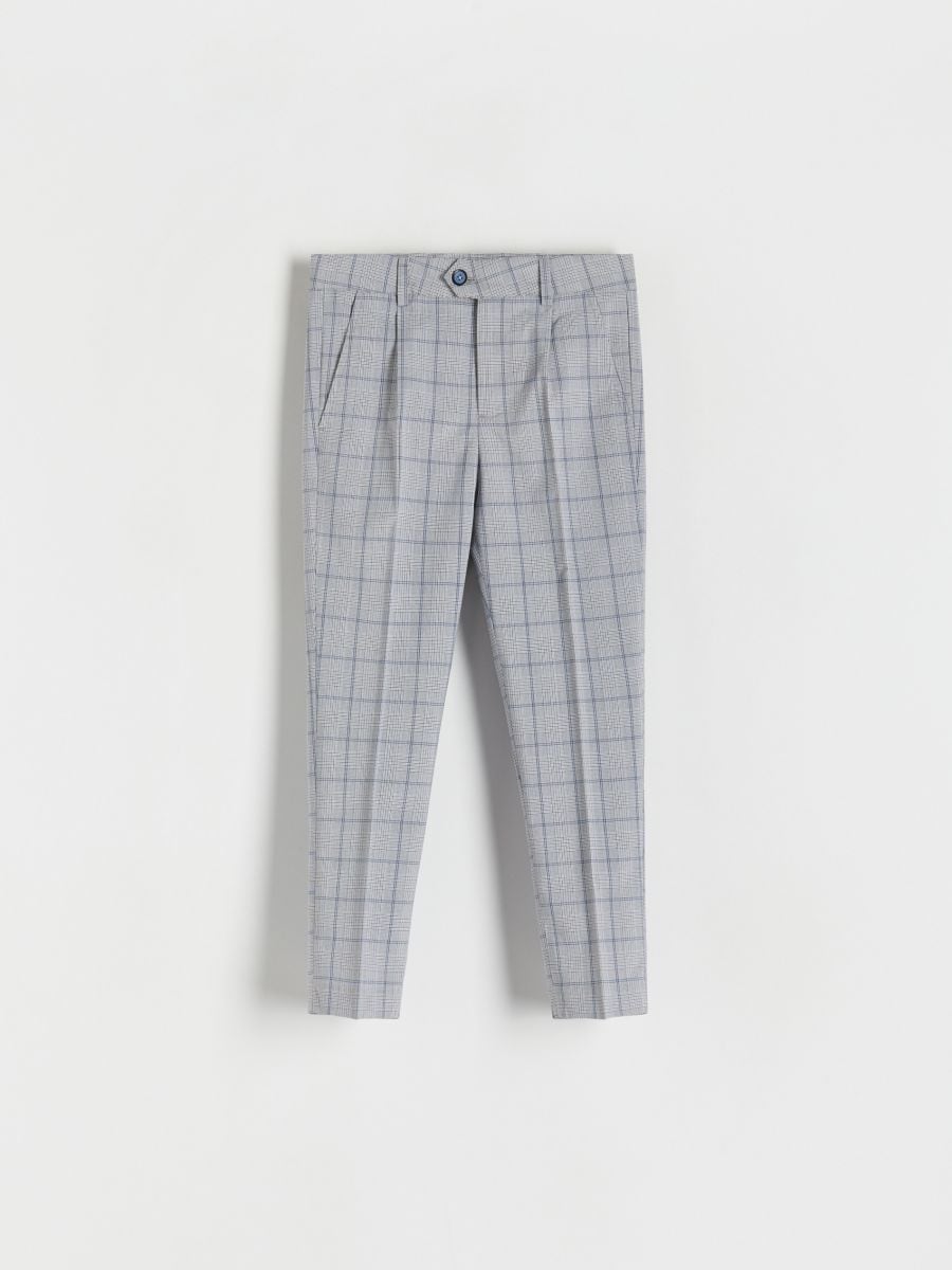 BOYS` TROUSERS - steel blue - RESERVED