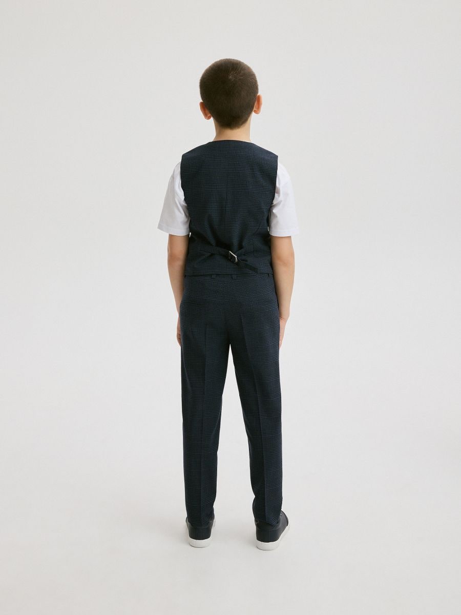 Elegant check trousers - navy - RESERVED - 6