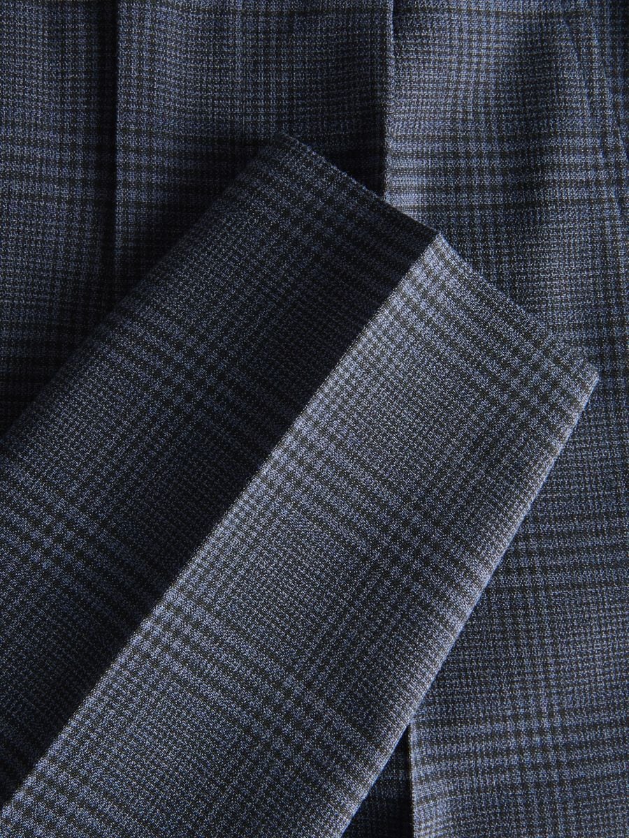 Elegant check trousers - navy - RESERVED - 4