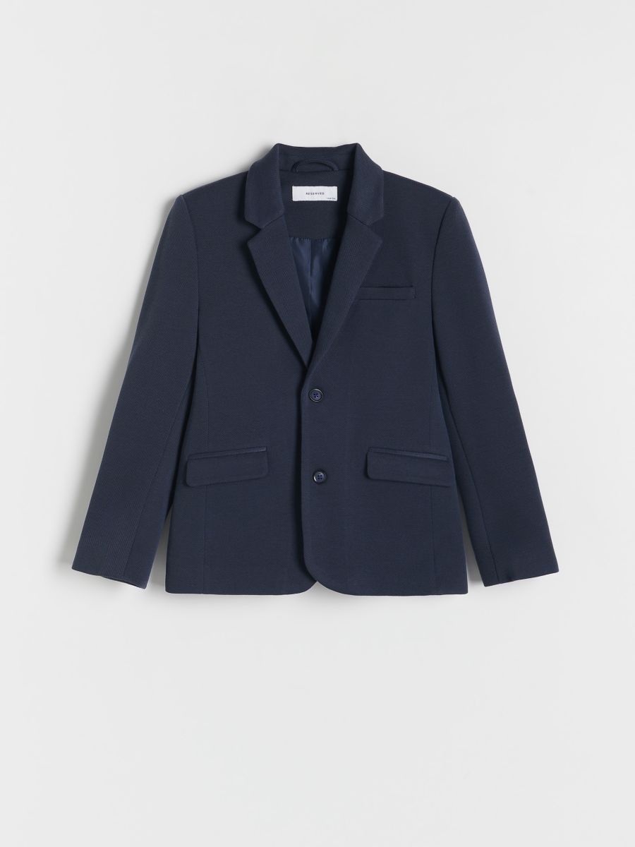 Elegant regular fit jacket - navy - RESERVED