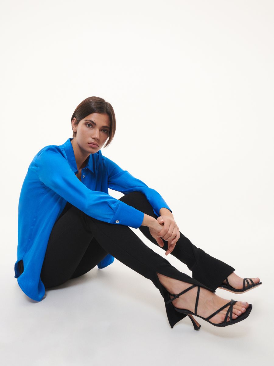 Split hem trousers - black - RESERVED - 3