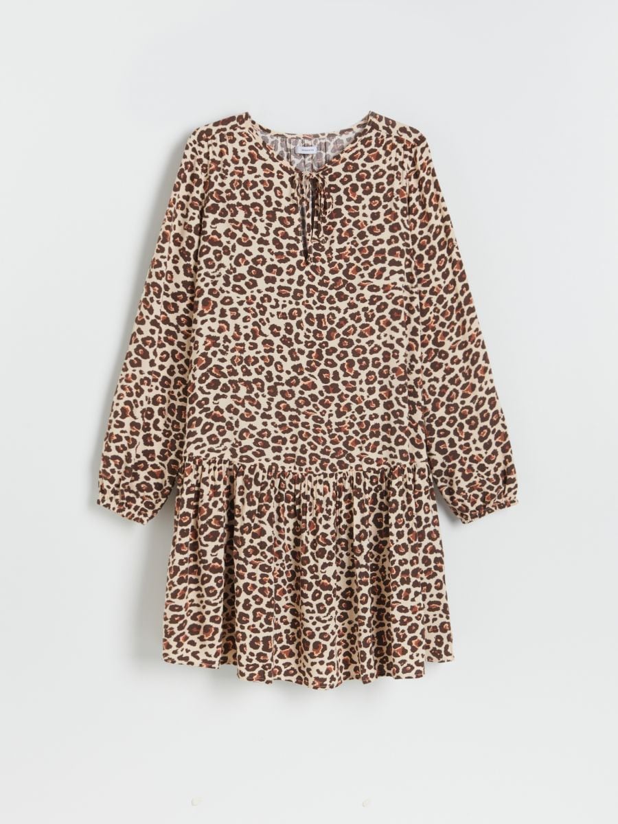 Mini-robe à motif - Beige - RESERVED - 4