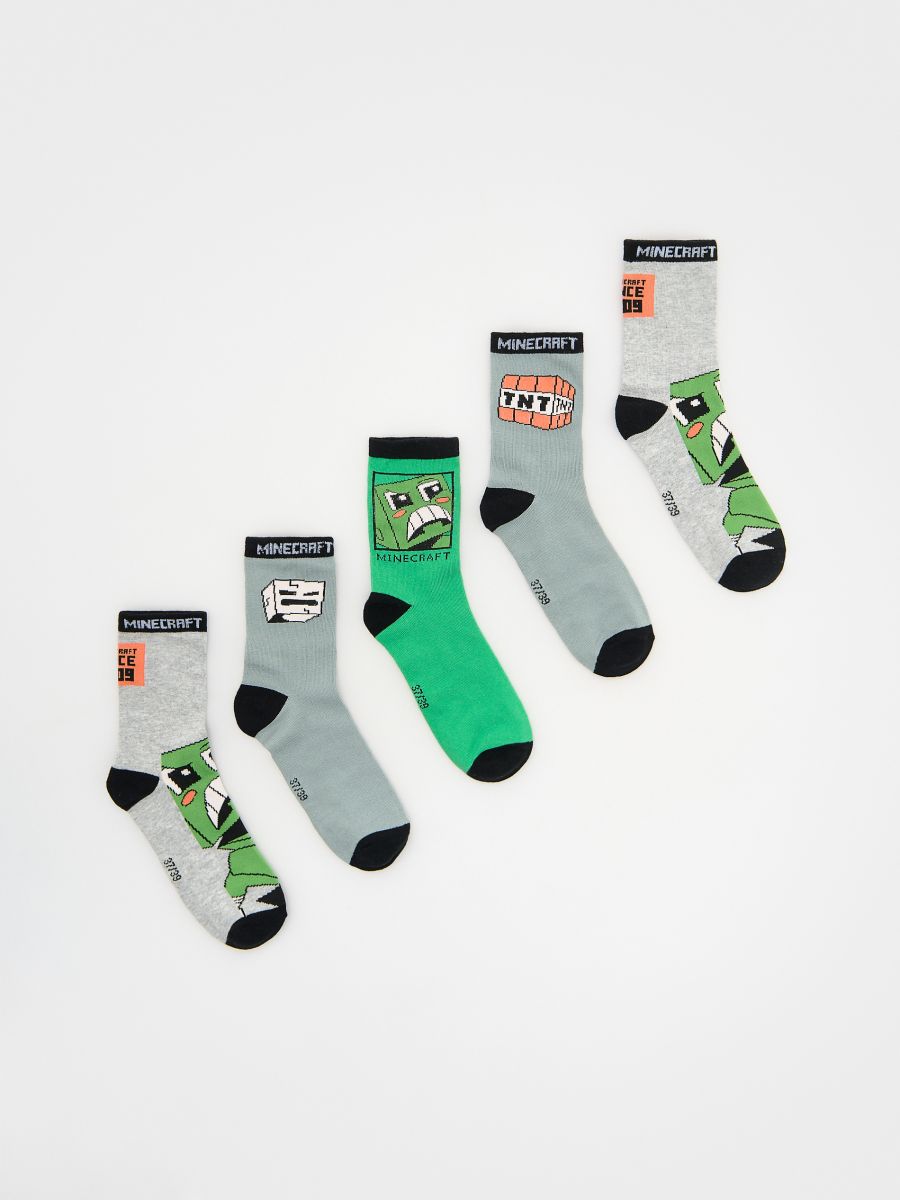 BOYS` SOCKS MULTI - BLÅGRÖN - RESERVED