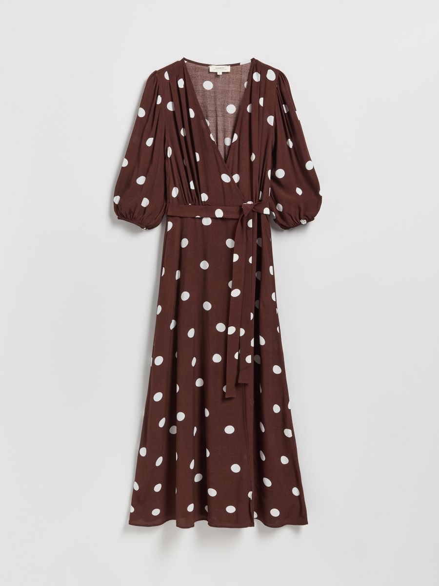 LADIES` DRESS - brown - RESERVED