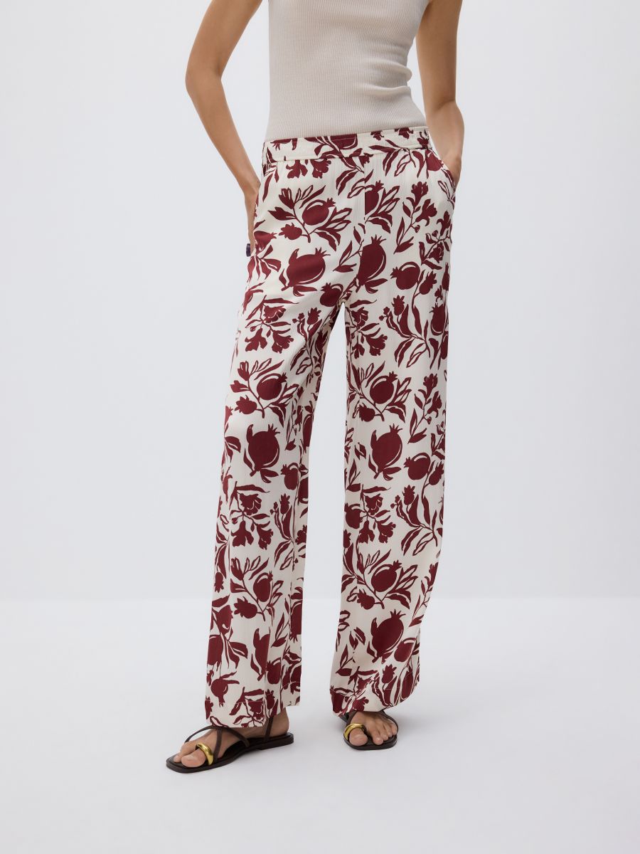 Trousers with Circulose® viscose - multicolor - RESERVED - 3
