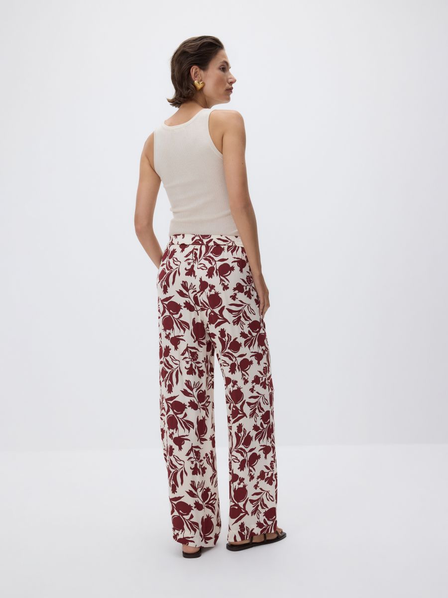 Trousers with Circulose® viscose - multicolor - RESERVED - 4