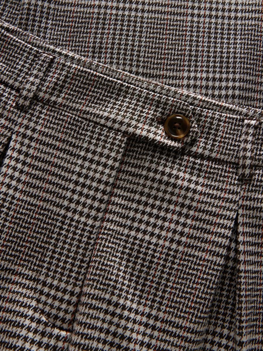 Elegantne karirane pantalone - šareno - RESERVED - 6
