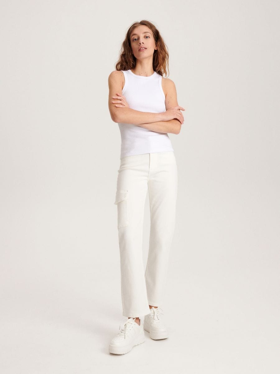 Knitted top - white - RESERVED - 2