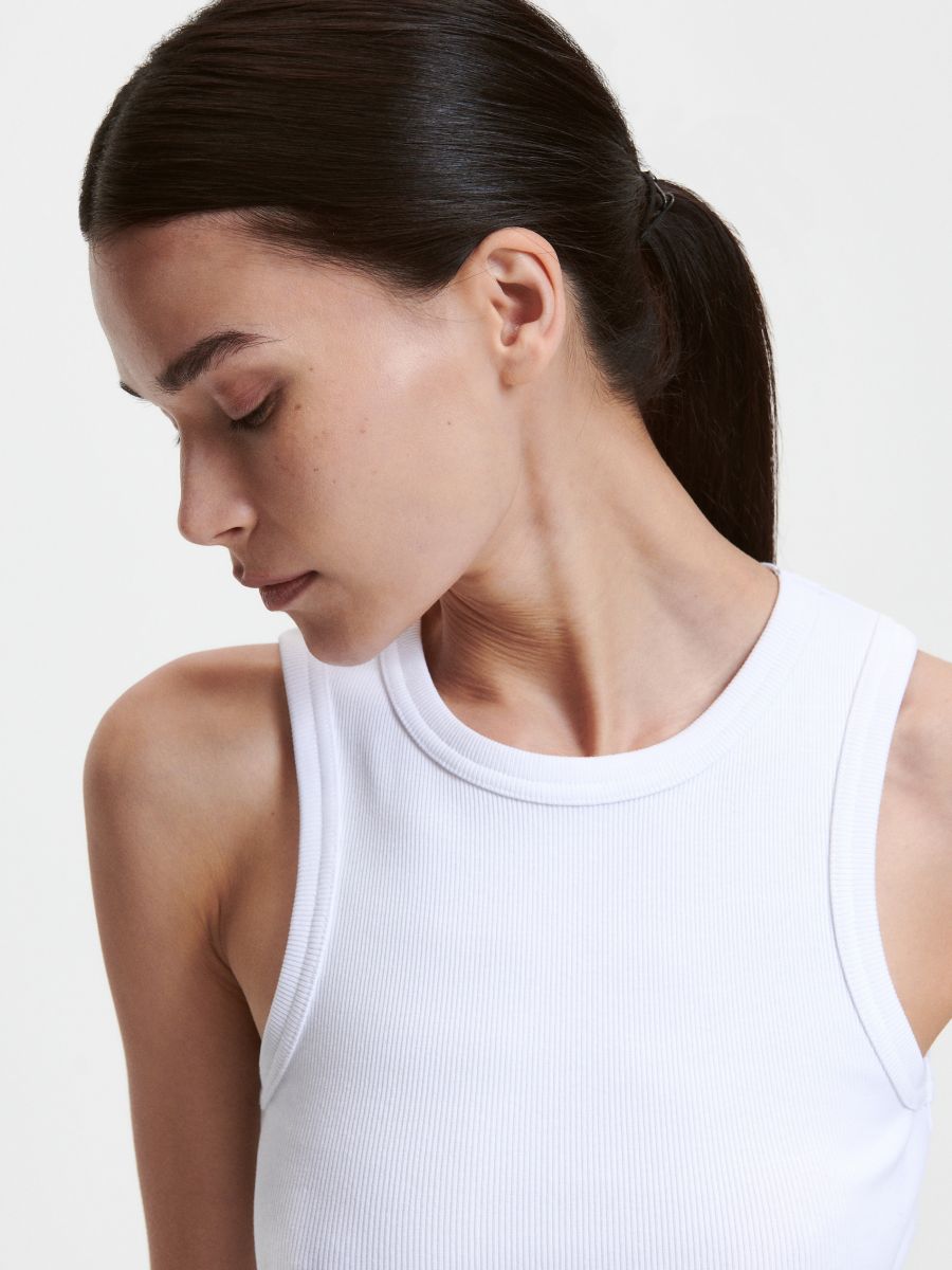 Knitted top - white - RESERVED - 7