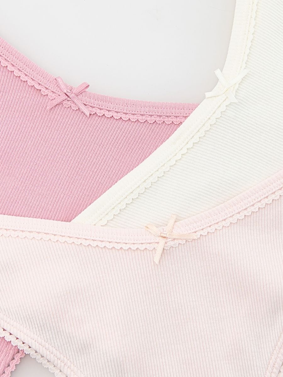 Set van 3 strings - roze - RESERVED - 3