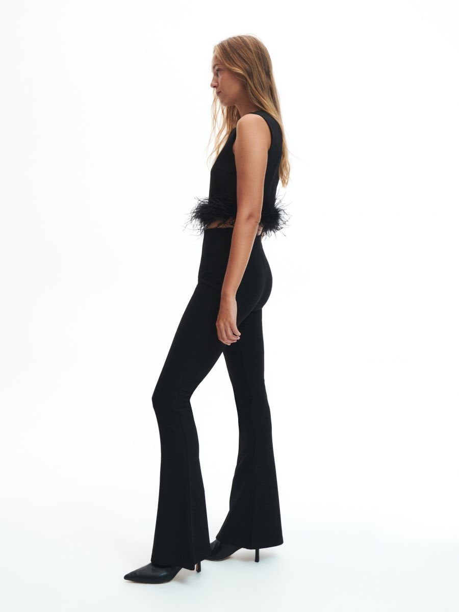 Flare trousers - black - RESERVED - 3