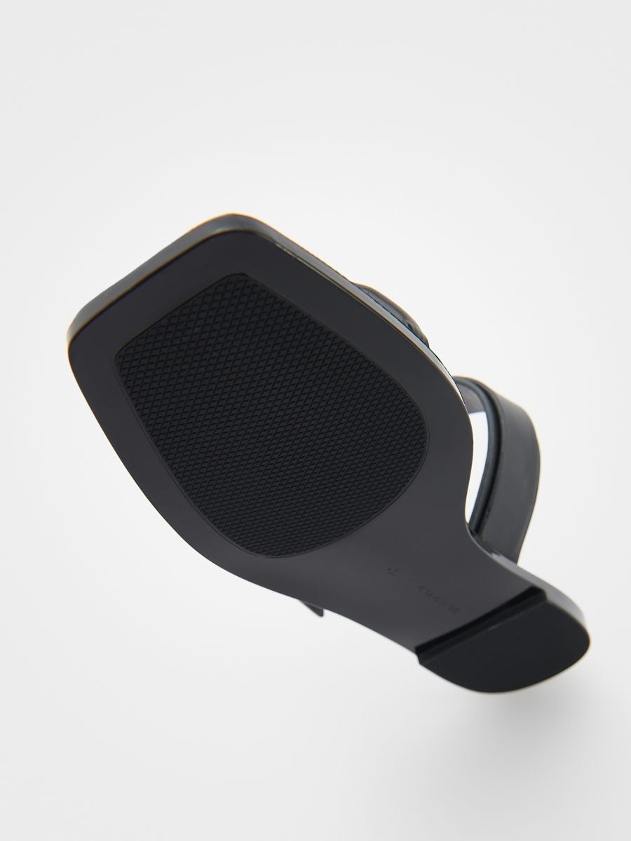 Leather sliders with buckle - black - RESERVED - 5