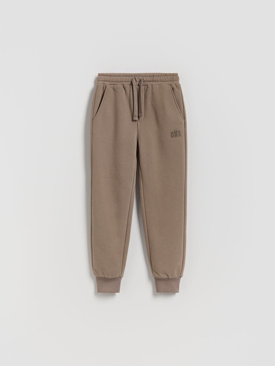 BOYS` TROUSERS - dark brown - RESERVED