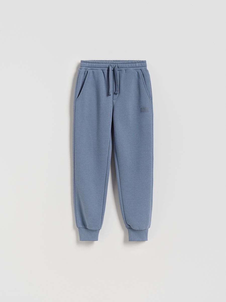 BOYS` TROUSERS - steel blue - RESERVED