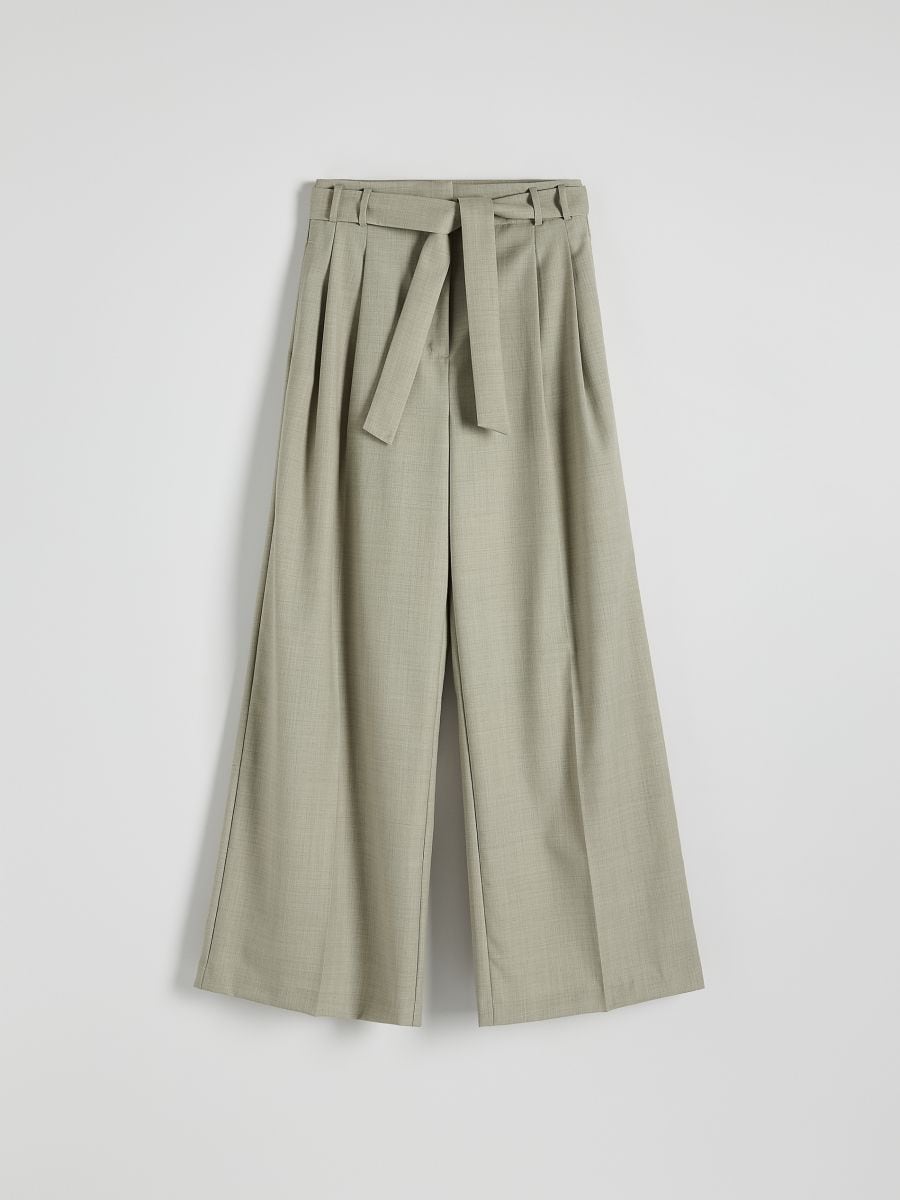Wool blend trousers - light grey - RESERVED - 5