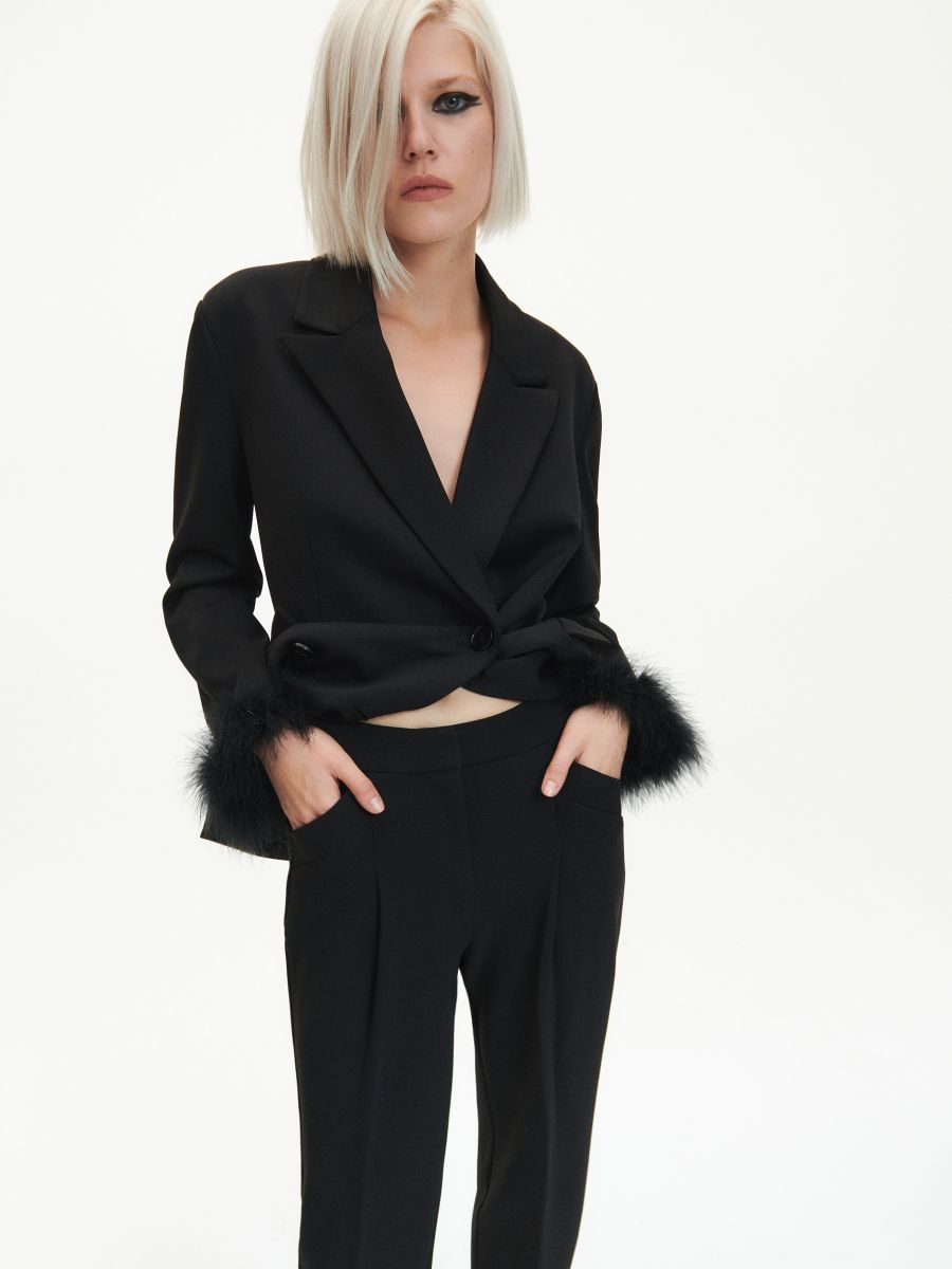 High waist trousers - black - RESERVED - 4