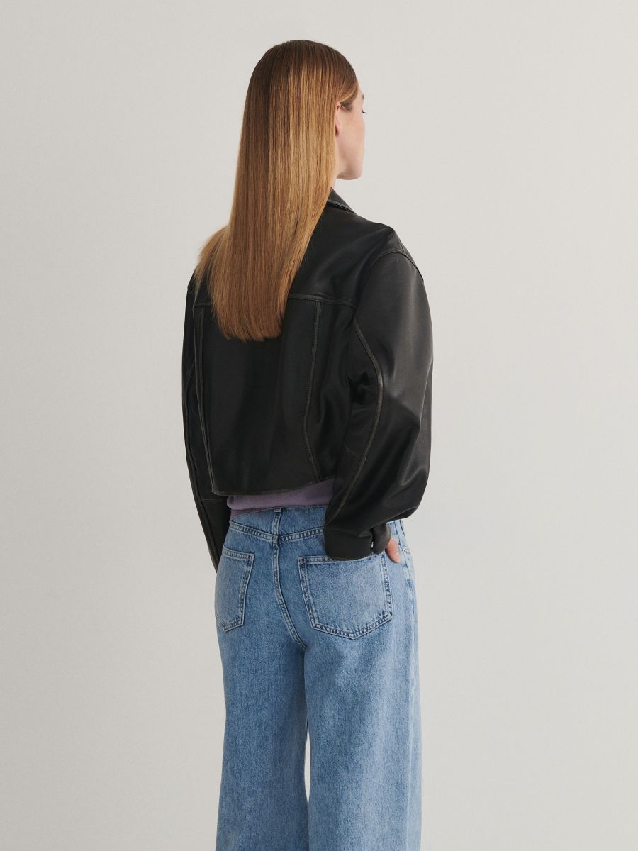 Veste en peau de mouton - noir - RESERVED - 4