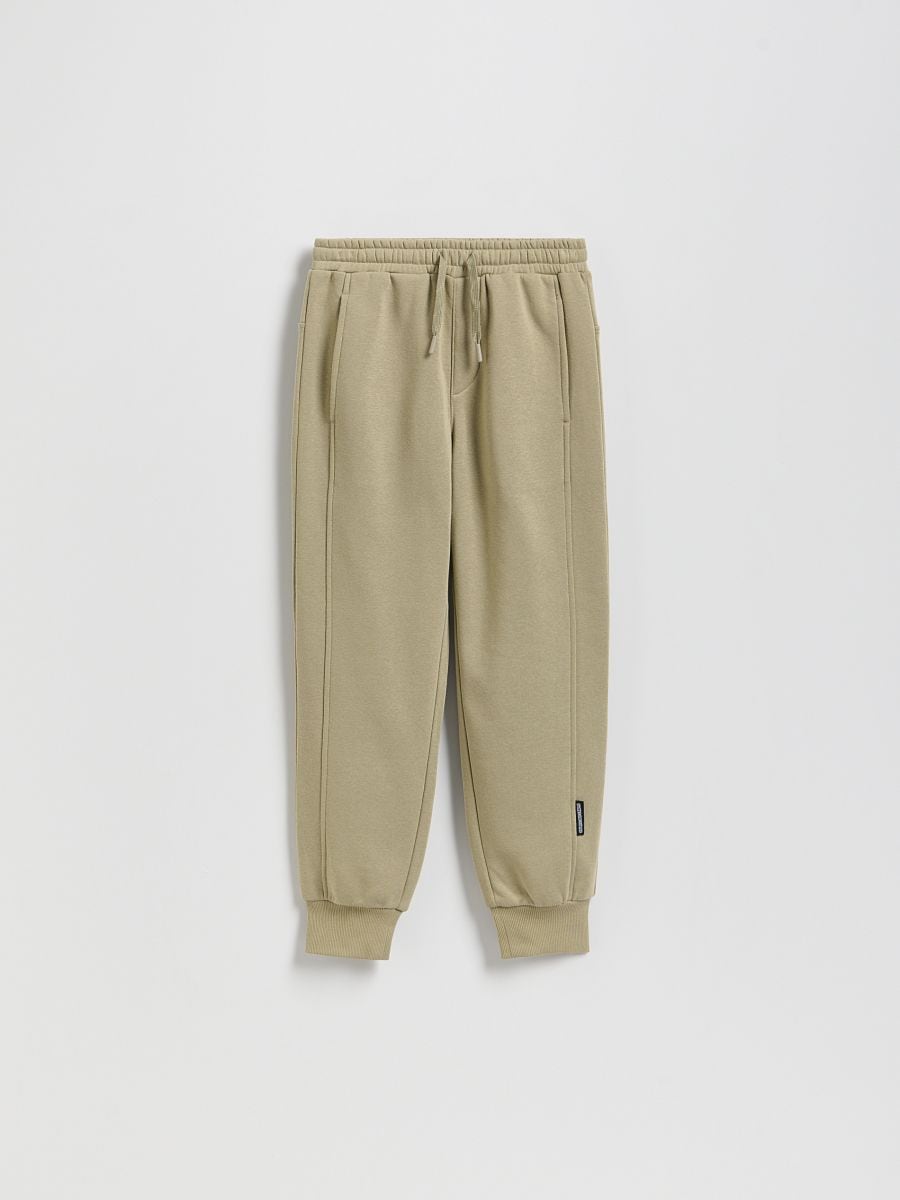 Jersey joggers - light olive - RESERVED