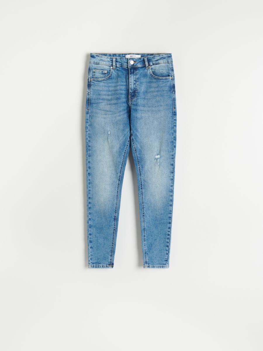 Jeansy slim push up - niebieski - RESERVED - 6