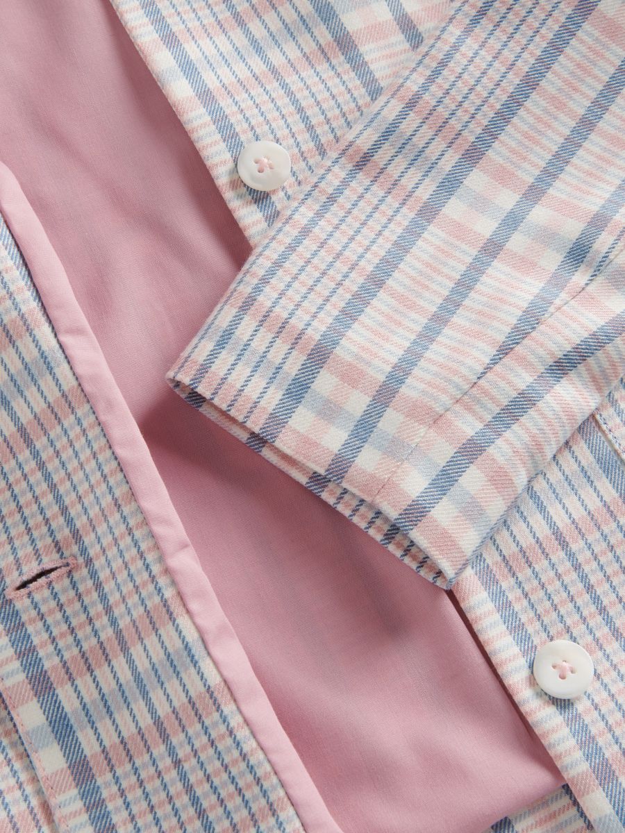 Cropped check blazer - coral - RESERVED - 5