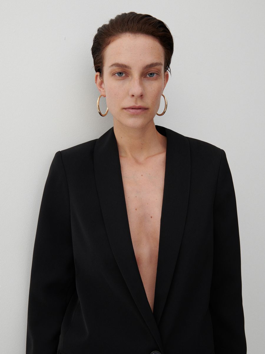 Plain blazer - black - RESERVED - 3