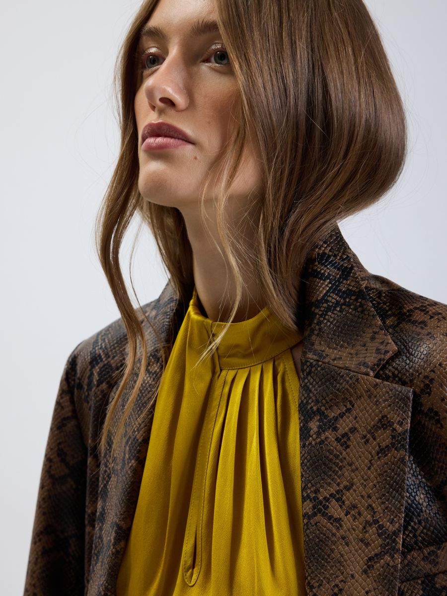 Viscose halter top - mustard - RESERVED - 4