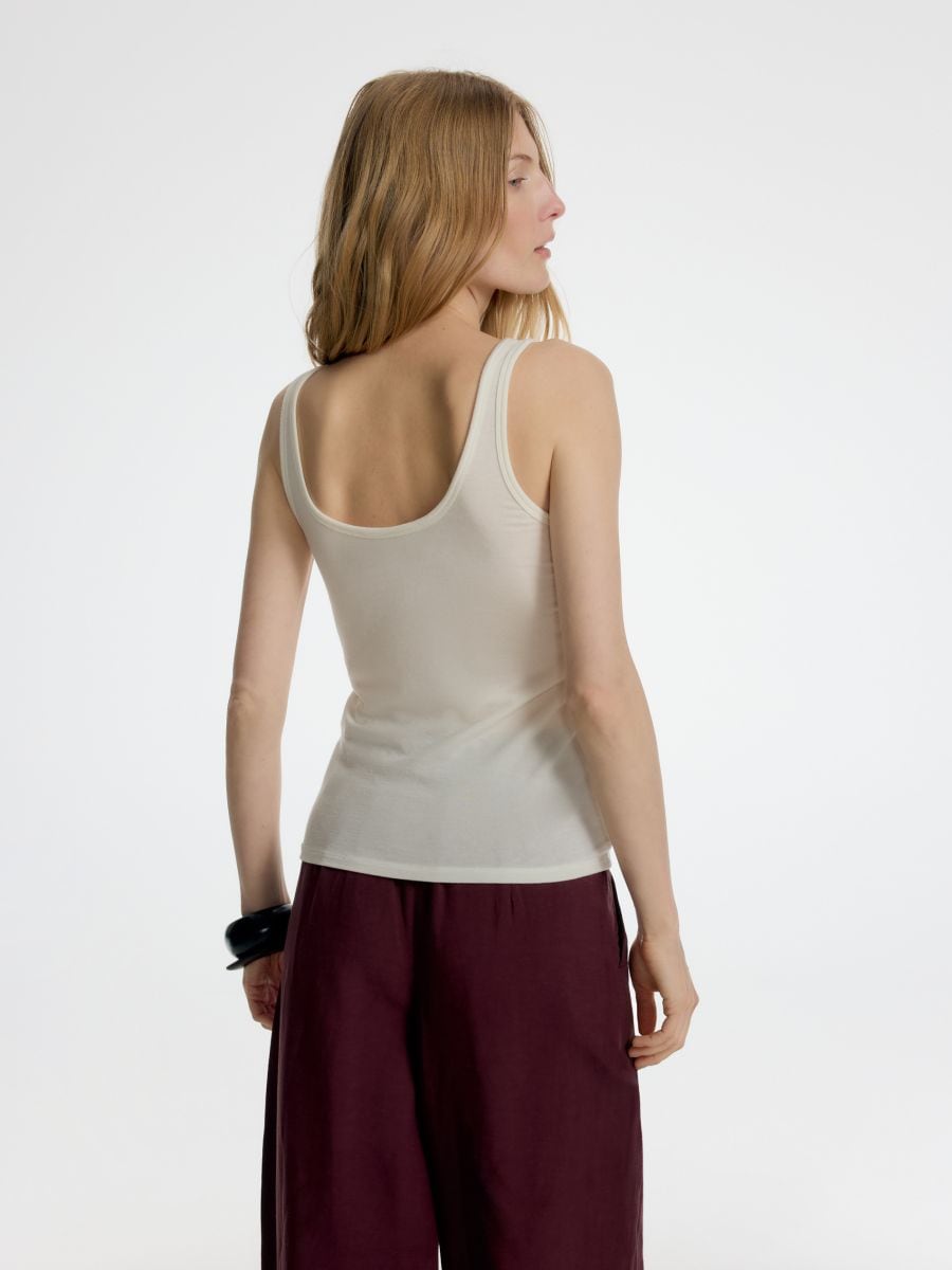 LADIES` SINGLET - bílá - RESERVED - 4