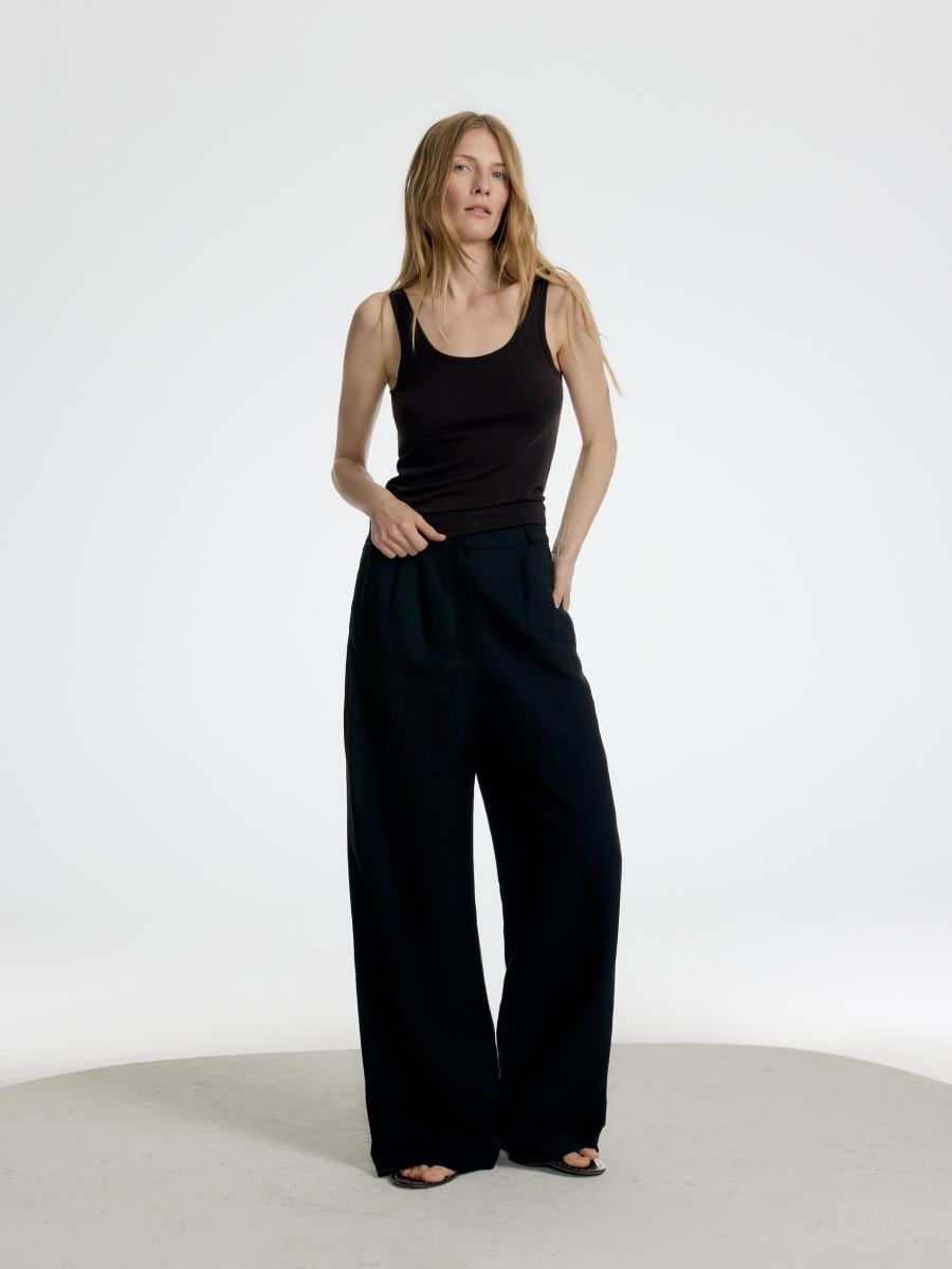 LADIES` SINGLET - tamno braon - RESERVED - 3