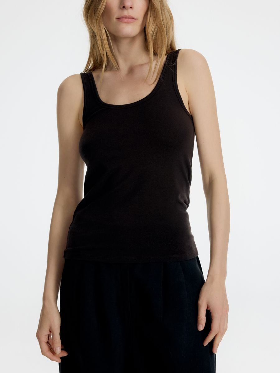 LADIES` SINGLET - tamno braon - RESERVED - 4