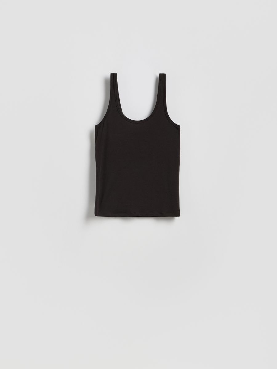 LADIES` SINGLET - tamno braon - RESERVED - 5