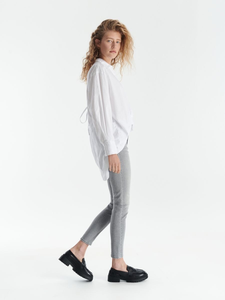 Slim push up jeans - light grey - RESERVED - 2