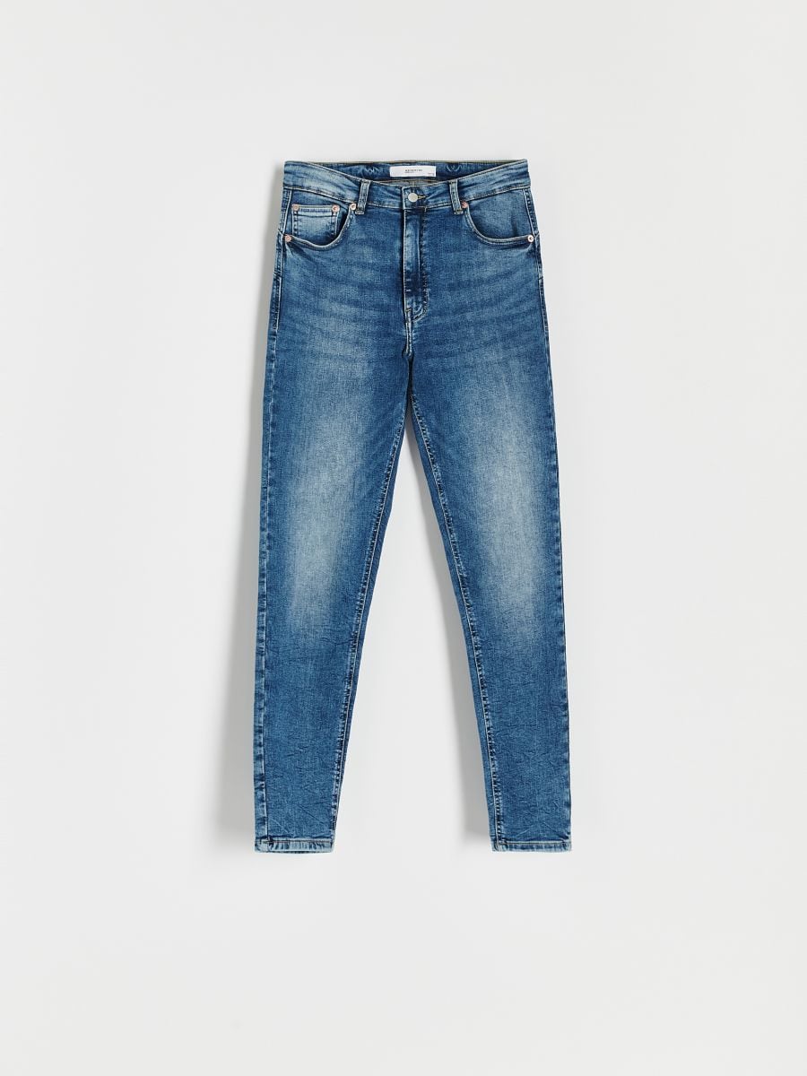 Kavbojke slim push up - modra - RESERVED - 5