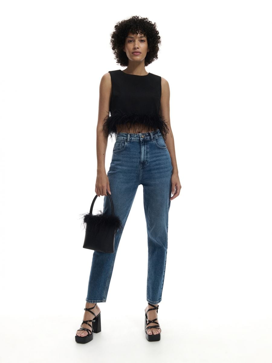 Buy Tokyo Talkies Blue Mom Fit Jeans for Women Online at Rs.669 - Ketch-calidas.vn