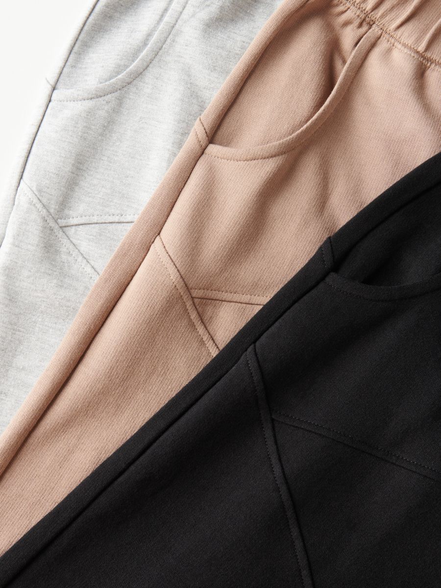 Pamučne jogger pantalone - bež - RESERVED - 5