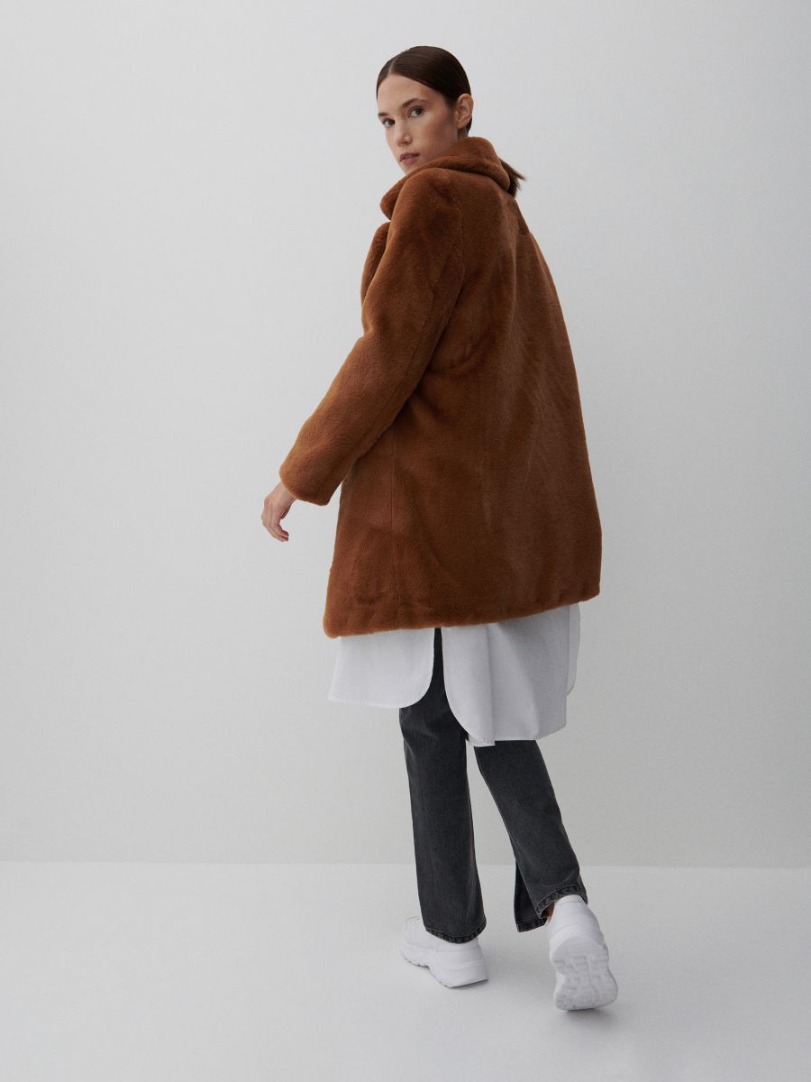 LADIES` COAT - zlatno braon - RESERVED - 3