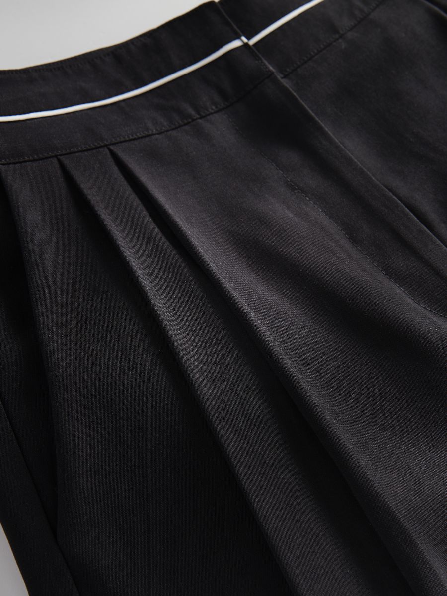 Pleated shorts - black - RESERVED - 6