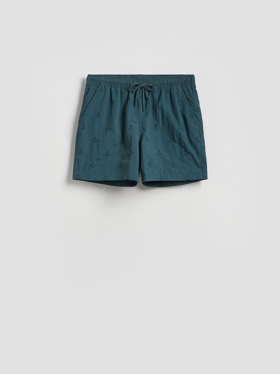 Strandshorts - stålgrøn - RESERVED